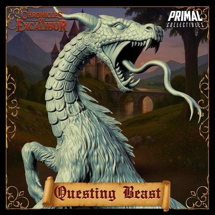 Questing Beast - Chronicles of Excalibur - Unpainted Miniature