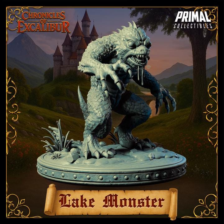 Lake Monster - Chronicles of Excalibur - Unpainted Miniature
