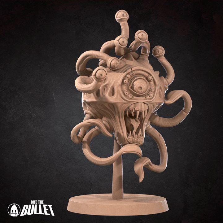Gauth, Lesser Eye Tyrant - 32mm, 35mm Scale - Unpainted Miniature