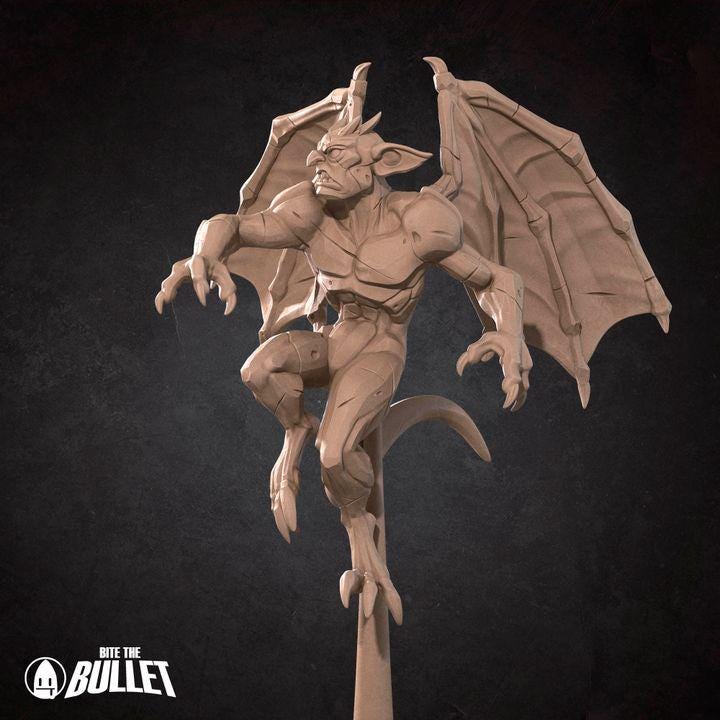 Gargoyles - 32mm, 35mm Scale - Unpainted Miniature