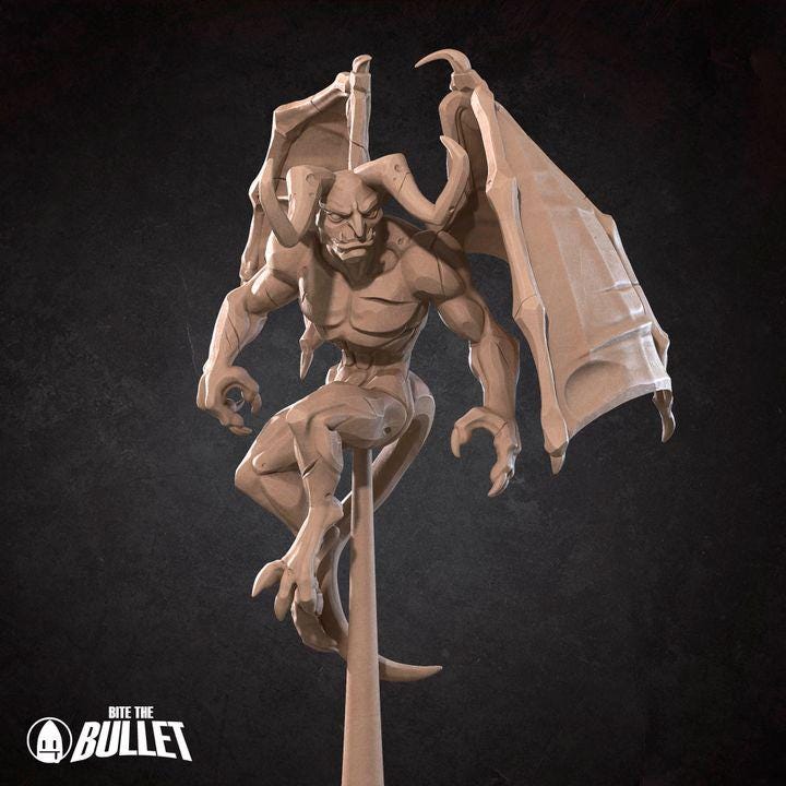 Gargoyles - 32mm, 35mm Scale - Unpainted Miniature