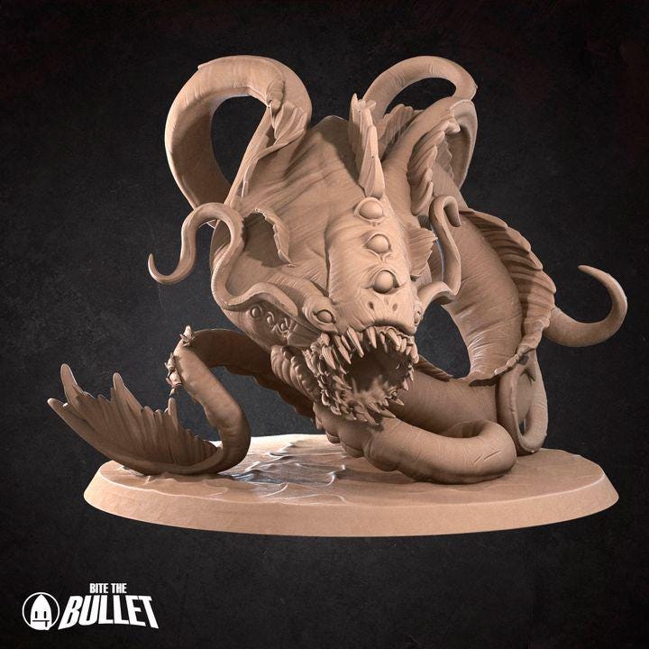 Aboleth - 32mm, 35mm Scale - Unpainted Miniature