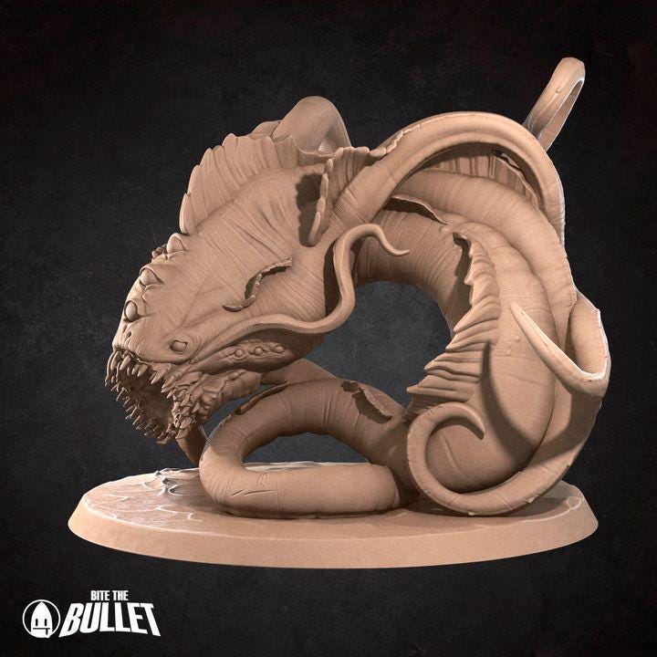Aboleth - 32mm, 35mm Scale - Unpainted Miniature
