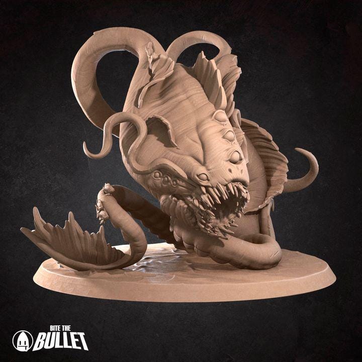 Aboleth - 32mm, 35mm Scale - Unpainted Miniature