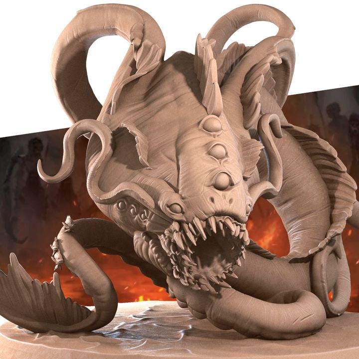 Aboleth - 32mm, 35mm Scale - Unpainted Miniature