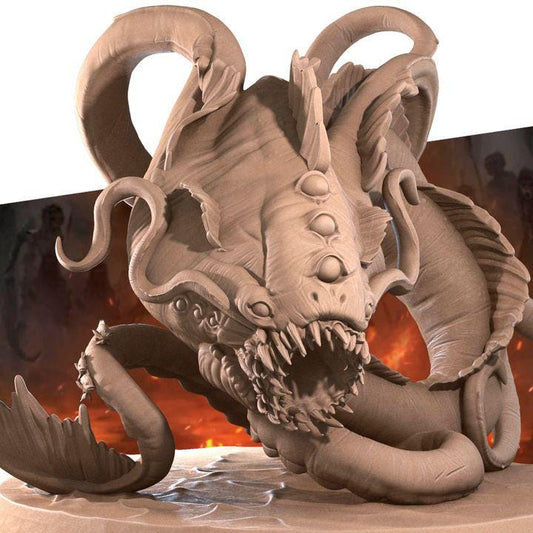 Aboleth - 32mm, 35mm Scale - Unpainted Miniature
