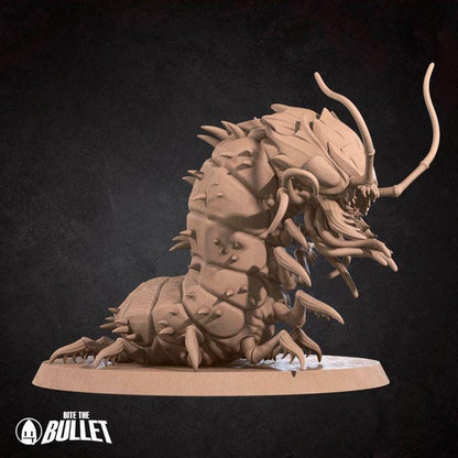 Carrion Crawler, Worm Monster - 32mm, 35mm Scale - Unpainted Miniature