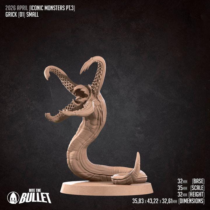 Grick - 32mm, 35mm Scale - Unpainted Miniature