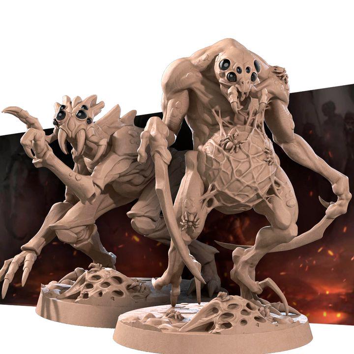 Ettercaps - 32mm, 35mm Scale - Unpainted Miniature