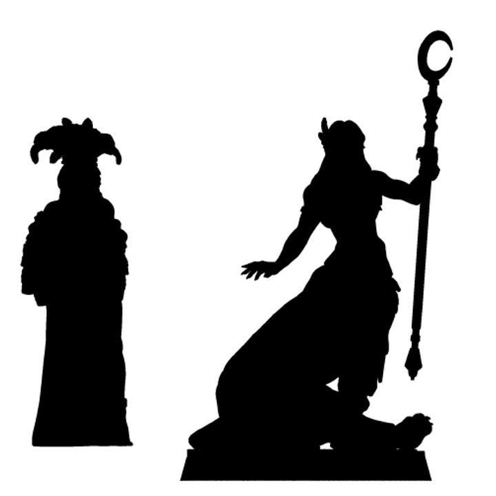 Laia, Gilded Lamia, Pinup - 32mm, 35mm Scale - Unpainted Miniature