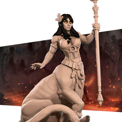 Laia, Gilded Lamia, Pinup - 32mm, 35mm Scale - Unpainted Miniature