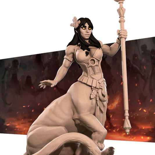 Laia, Gilded Lamia, Pinup - 32mm, 35mm Scale - Unpainted Miniature