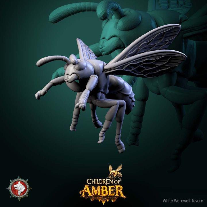 Giant Insects - Children of Amber Set - Unpainted Miniatures