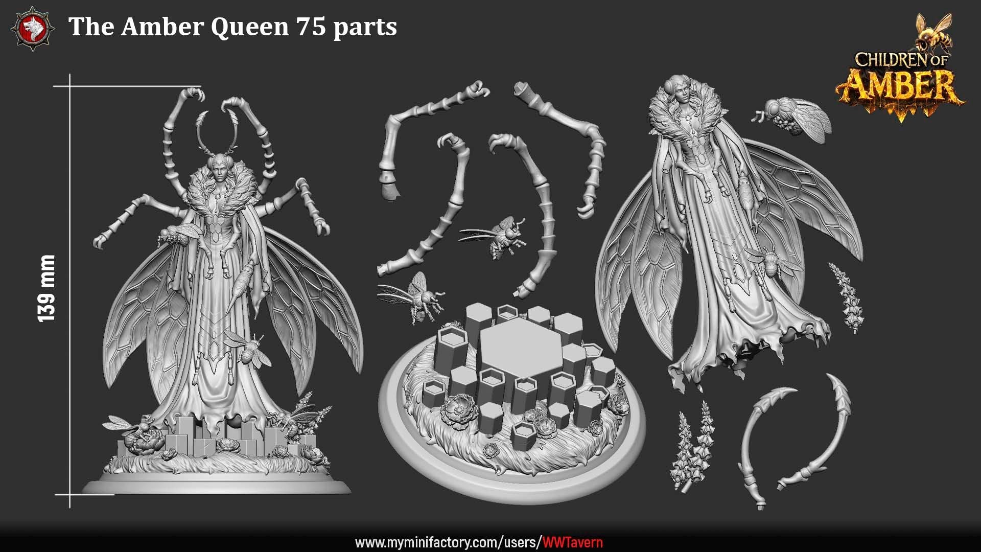Amber Queen - Children of Amber - Unpainted Miniature