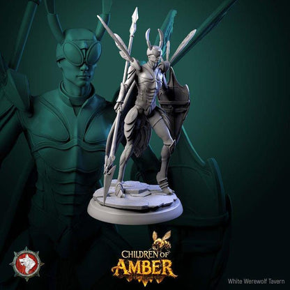 Drone Warriors - Children of Amber - Unpainted Miniature