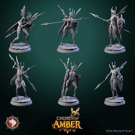 Drone Warriors - Children of Amber - Unpainted Miniature