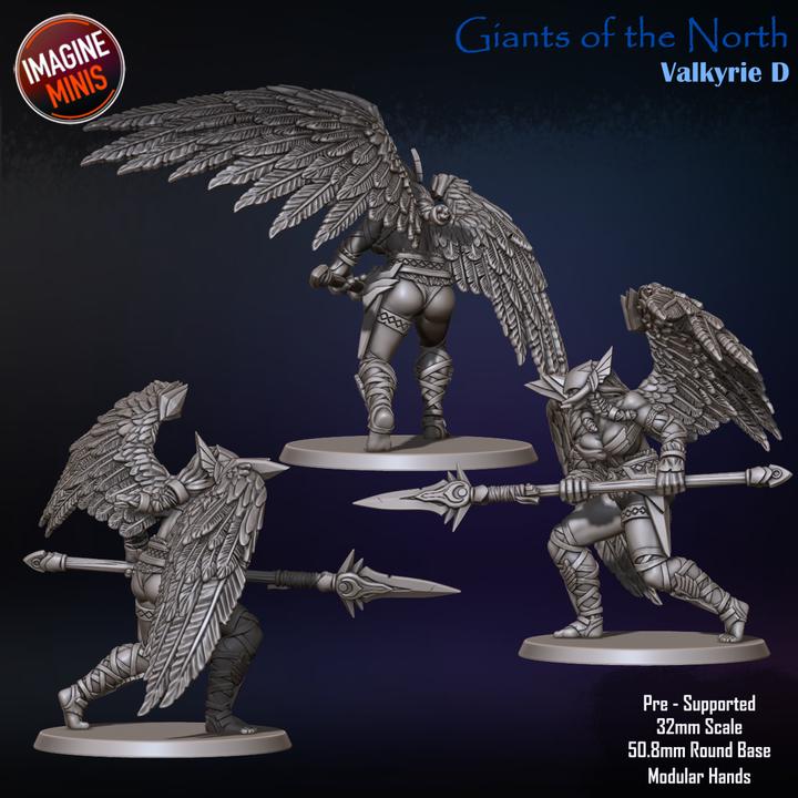 Giant Valkyrie, Pose D - Giants of the North - Unpainted Miniature