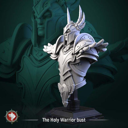 Holy Warrior - Unpainted Miniature Bust