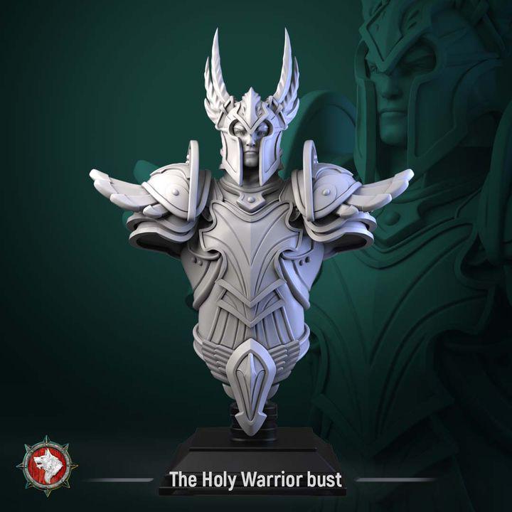 Holy Warrior - Unpainted Miniature Bust