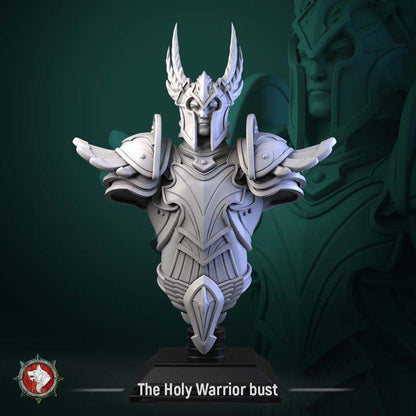 Holy Warrior - Unpainted Miniature Bust
