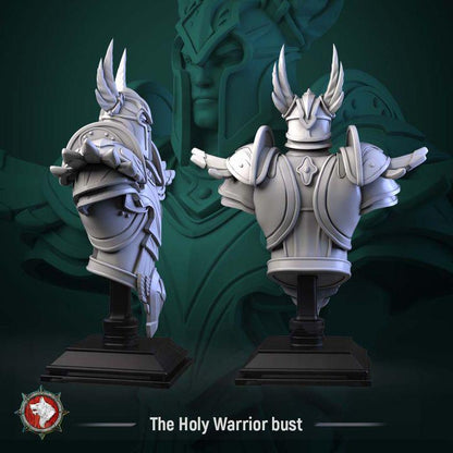 Holy Warrior - Unpainted Miniature Bust