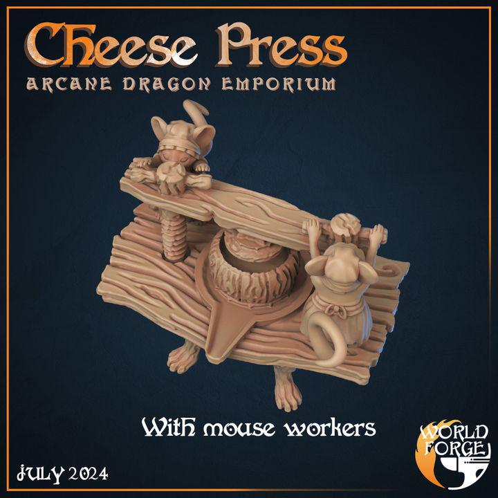 Cheese Press - Arcane Dragon Emporium - 32mm Scale - Unpainted Miniature