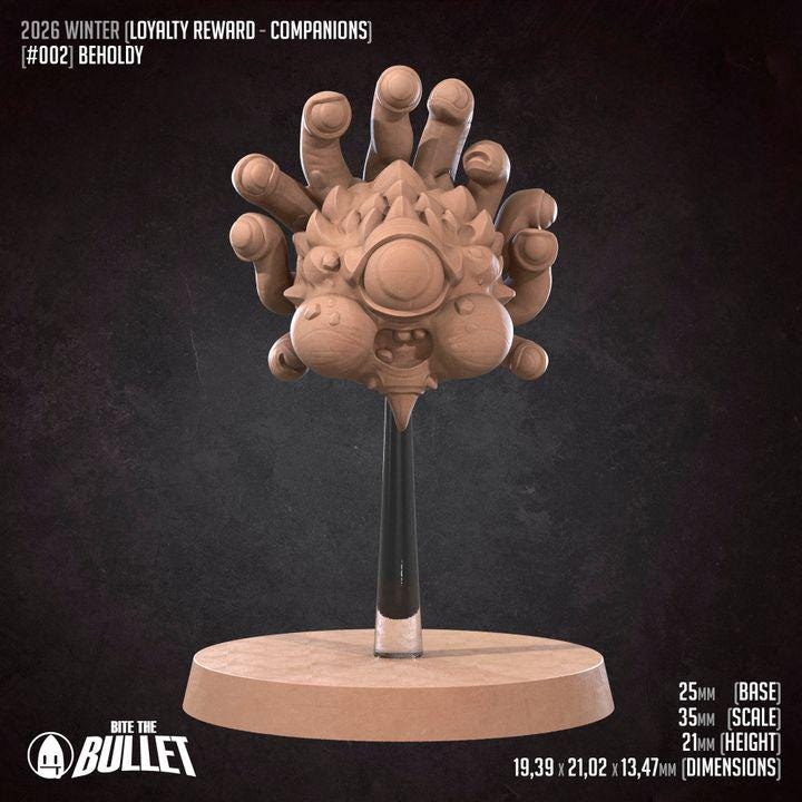 Beholdy, Cute Eye Tyrant - Unpainted Miniature