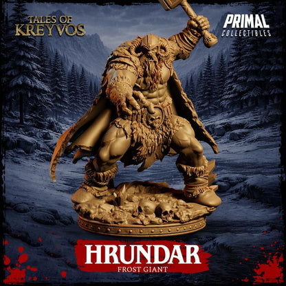 Frost Giant, Hrundar - Tales of Kreyvos - Unpainted Miniature