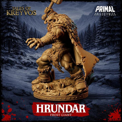 Frost Giant, Hrundar - Tales of Kreyvos - Unpainted Miniature