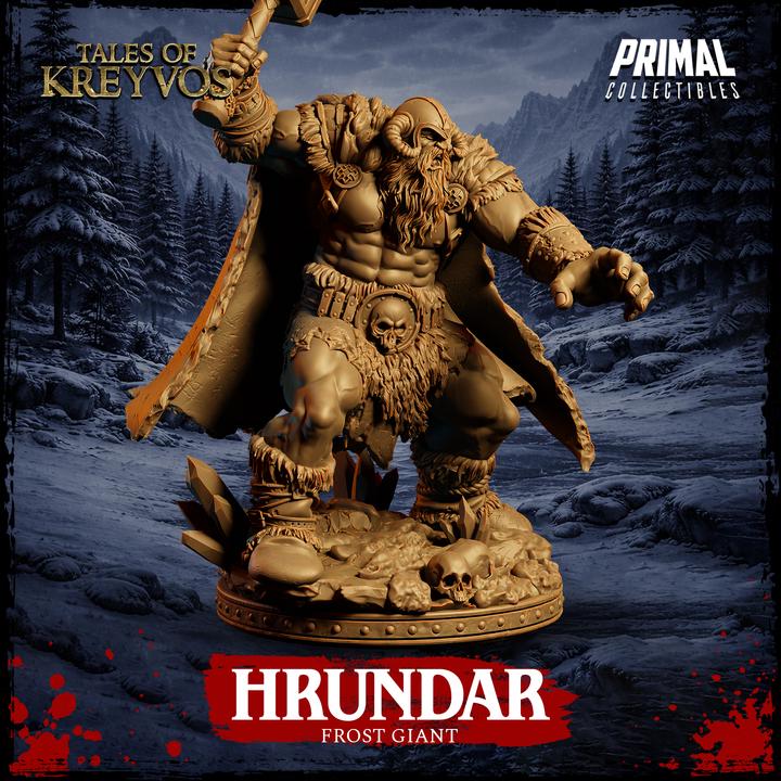 Frost Giant, Hrundar - Tales of Kreyvos - Unpainted Miniature