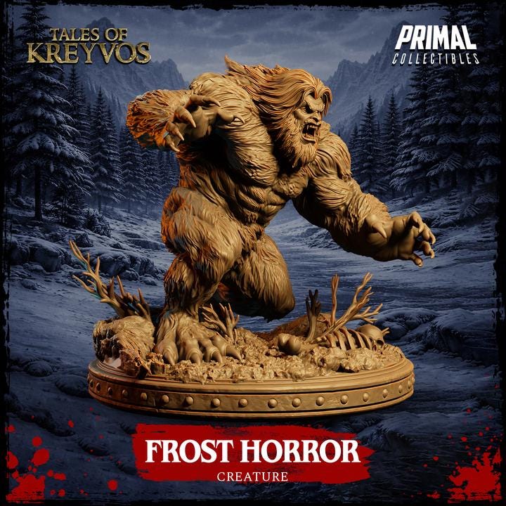 Frost Horror - Tales of Kreyvos - Unpainted Miniature
