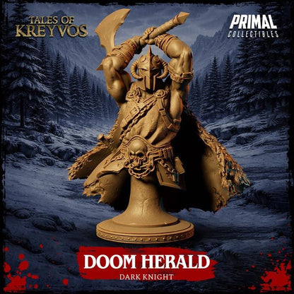 Doom Herald, Tales of Kreyvos - Unpainted Miniature Bust