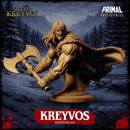 Northman, Tales of Kreyvos - Unpainted Miniature Bust