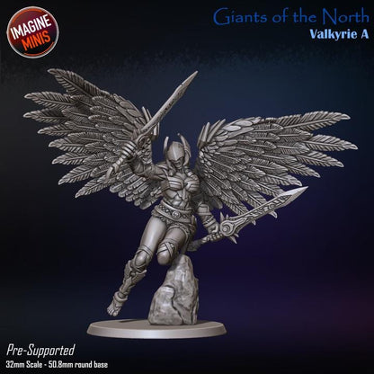 Giant Valkyrie, Pose A - Giants of the North - Unpainted Miniature