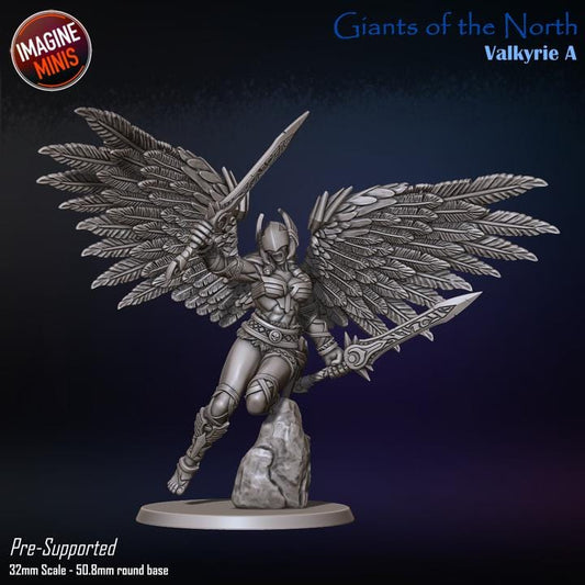 Giant Valkyrie, Pose A - Giants of the North - Unpainted Miniature