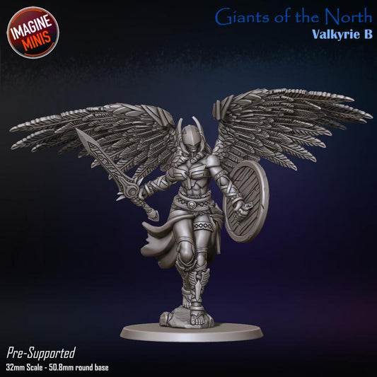 Giant Valkyrie, Pose B - Giants of the North - Unpainted Miniature