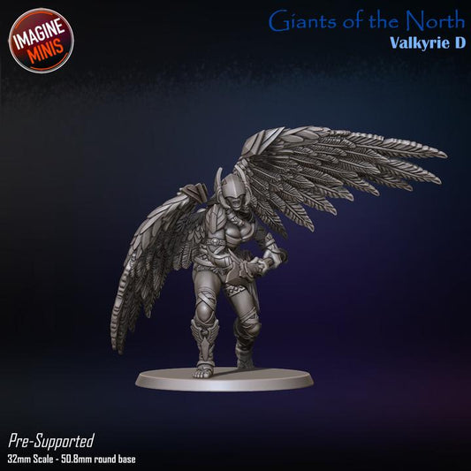 Giant Valkyrie, Pose D - Giants of the North - Unpainted Miniature