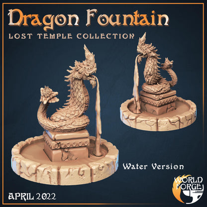 Dragon Fountain - Lost Temple Collection - Unpainted Miniature