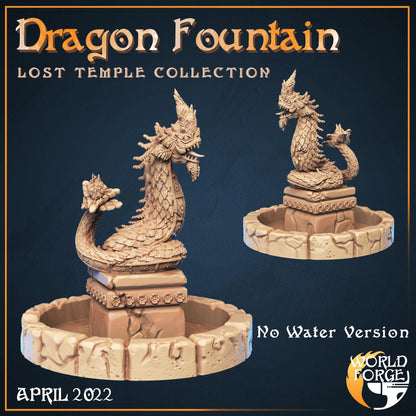 Dragon Fountain - Lost Temple Collection - Unpainted Miniature