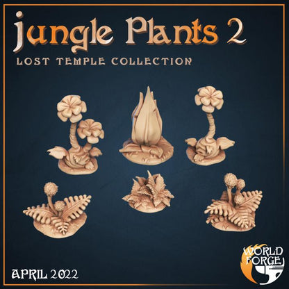 Jungle Plants - Lost Temple Collection - Unpainted Miniature