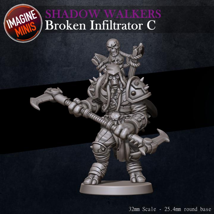 Broken Infiltrator, C - Shadow Walkers Set - Unpainted Miniature