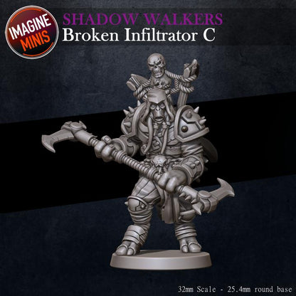 Broken Infiltrator, C - Shadow Walkers Set - Unpainted Miniature