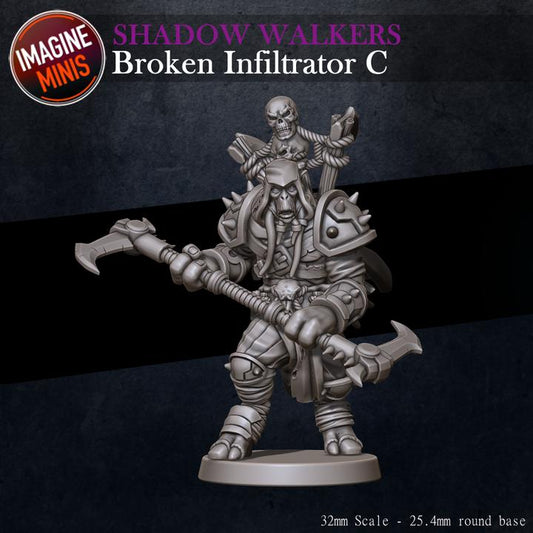 Broken Infiltrator, C - Shadow Walkers Set - Unpainted Miniature