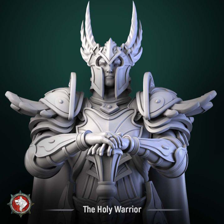 Holy Warrior, Divine Paladin - Unpainted Miniature