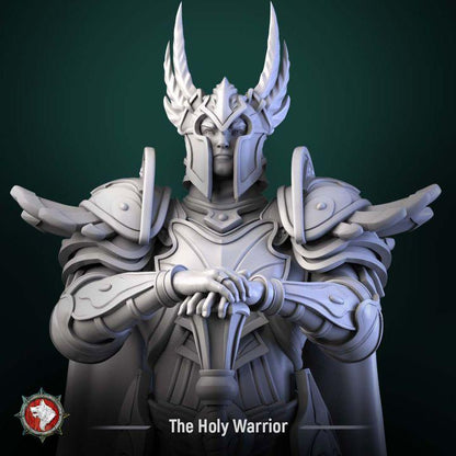 Holy Warrior, Divine Paladin - Unpainted Miniature