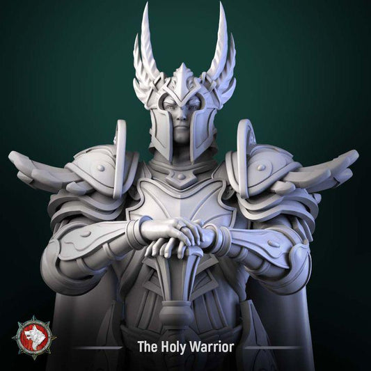 Holy Warrior, Divine Paladin - Unpainted Miniature