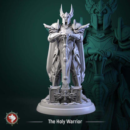 Holy Warrior, Divine Paladin - Unpainted Miniature