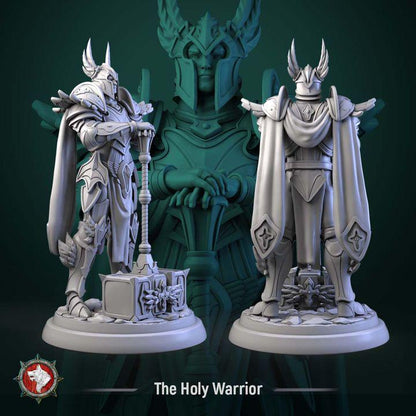 Holy Warrior, Divine Paladin - Unpainted Miniature