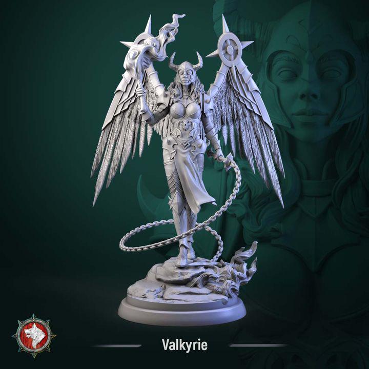 Valkyrie, Celestial Warrior - Unpainted Miniature