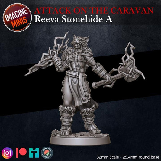 Female Orc Shaman - Unpainted Miniature
